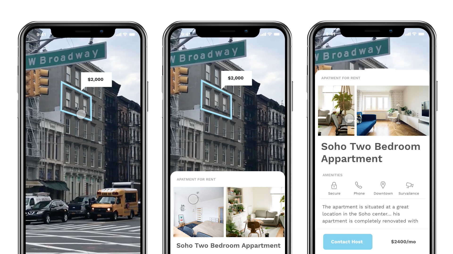 Augmented Reality Real Estate App Concept CX research, design and